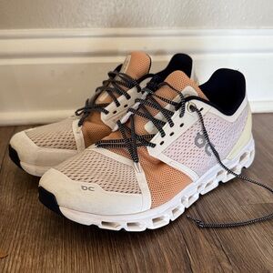 On Women's Athletic Shoes - Cream and Tan